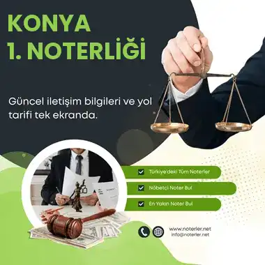 KONYA 1. Noterliği KONYA 1. Noterliği