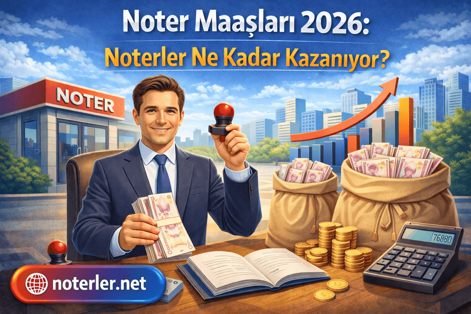 Noter Maaşları 2026: Deneyime ve Sınıfa Göre Noter Kazançları